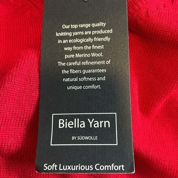 Turnbury Extra Fine Merino Wool V neck sweater size M NWT - Picture 7 of 9